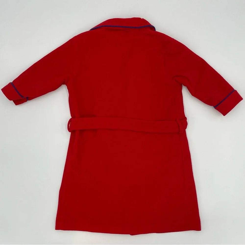 Vintage Tom & Jerry Robe‎ Child's Red Bathrobe Girl Boy Kid Size 5 Bath Belted